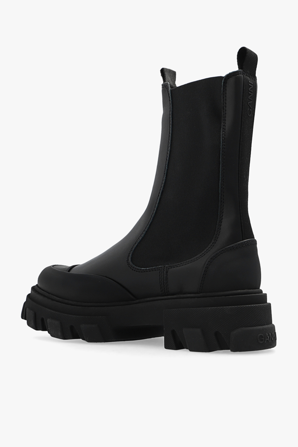 Black Leather ankle boots Ganni - Energen Plus 2 Shoes Mens